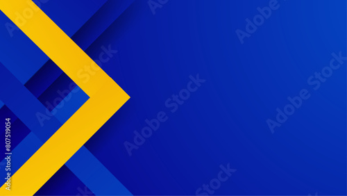 Colorful blue and yellow geometric background with fluid gradient shapes