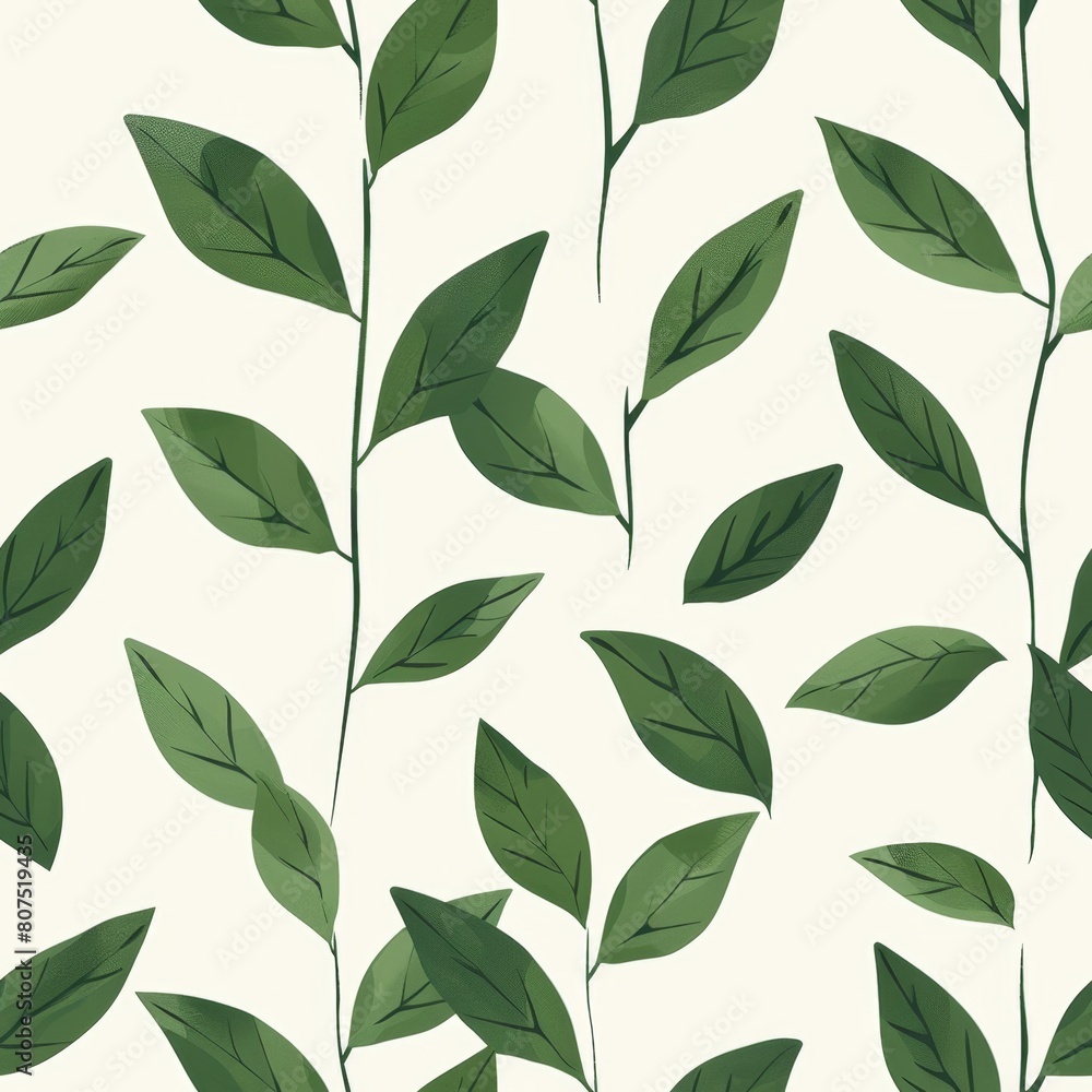 Green Leaves Background Illustration Green Leaves Background Illustration
