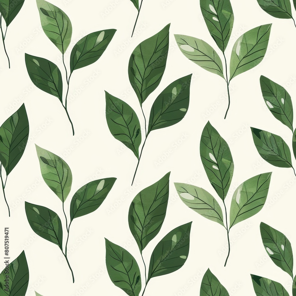 Green Leaves Background Illustration Green Leaves Background Illustration