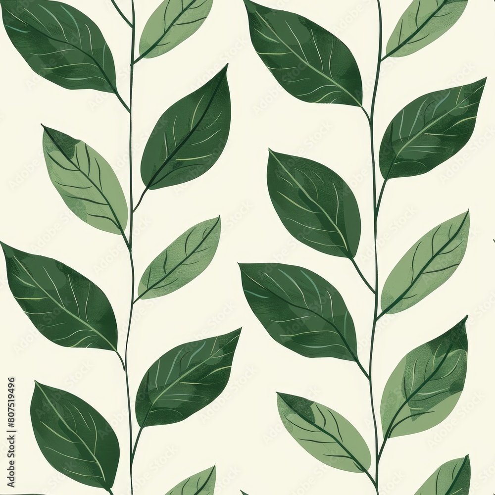 Green Leaves Background Illustration Green Leaves Background Illustration