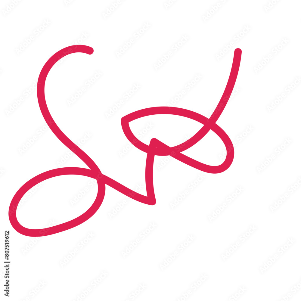 Tangled squiggly abstract line vector Tangled squiggly abstract line vector