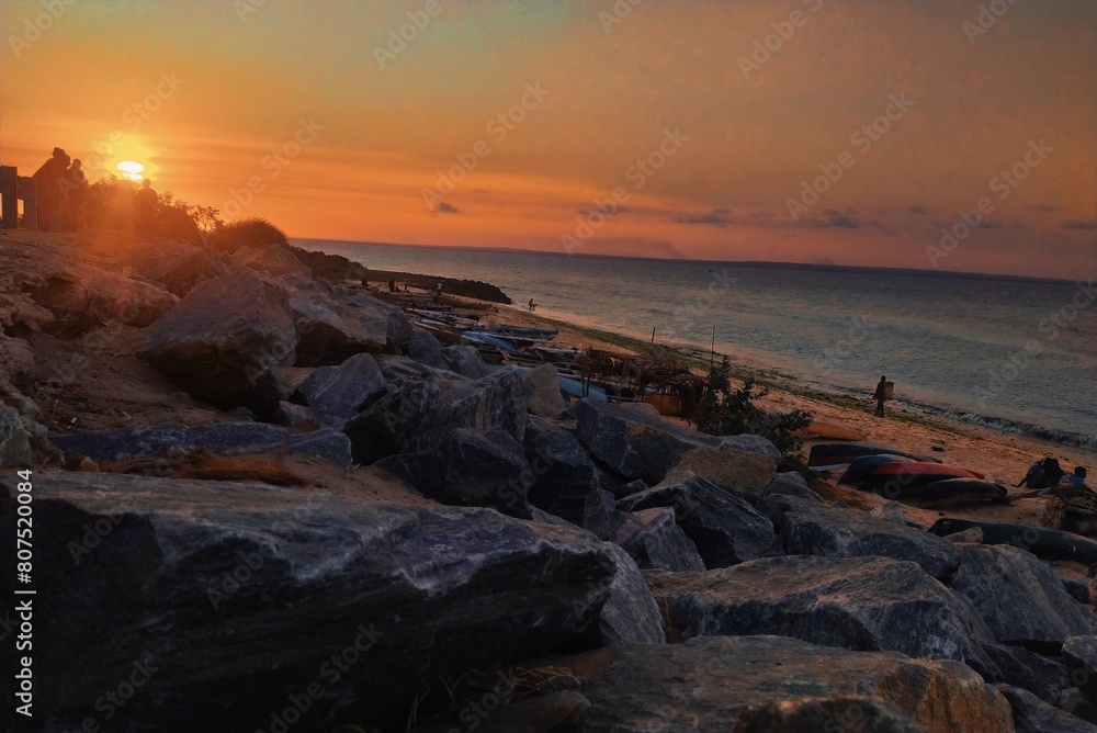 sunset at the beach