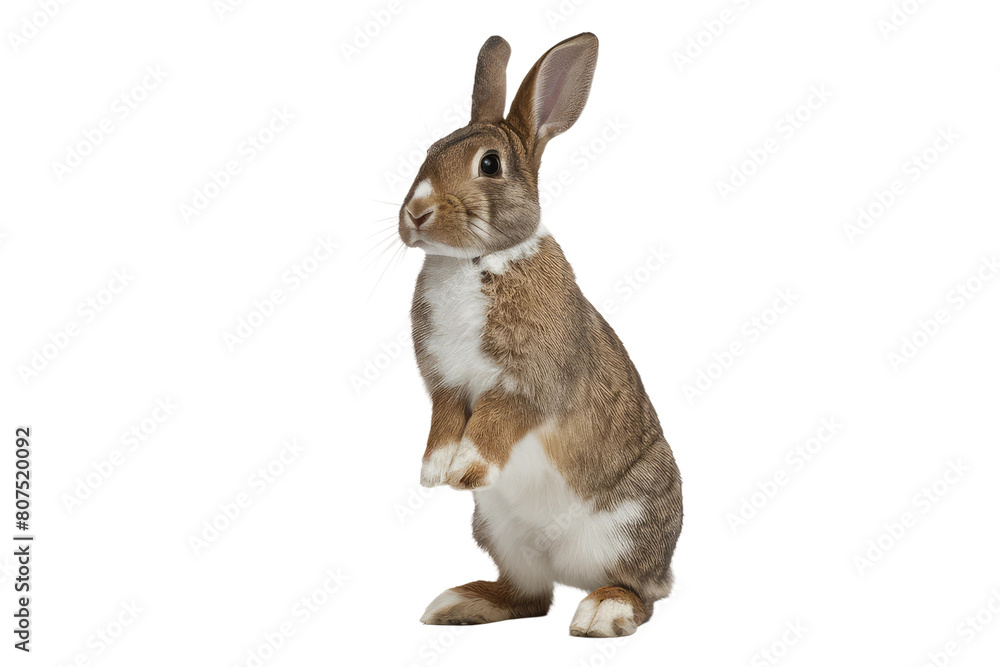 Obraz premium isolated cute rabbit , GENERATIVE AI