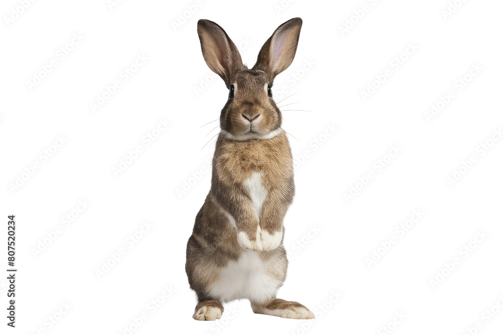 isolated cute rabbit , GENERATIVE AI isolated cute rabbit , GENERATIVE AI