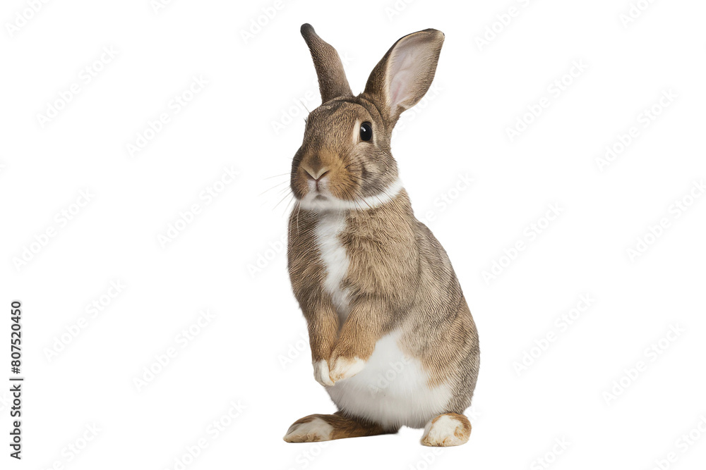 Obraz premium isolated cute rabbit , GENERATIVE AI