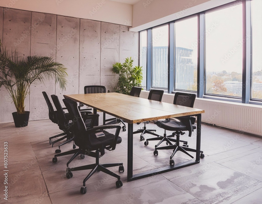 Fototapeta premium Cozy Office Meeting Space Interior