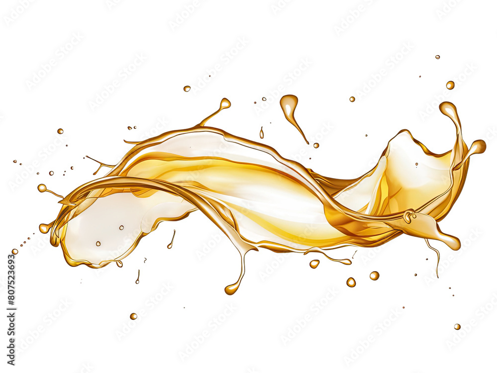 Fototapeta premium isolated oil splash , GENERATIVE AI
