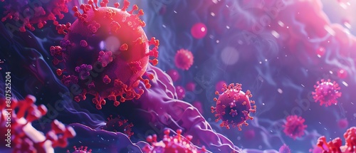 Hepatitis B virus banner illustration photo