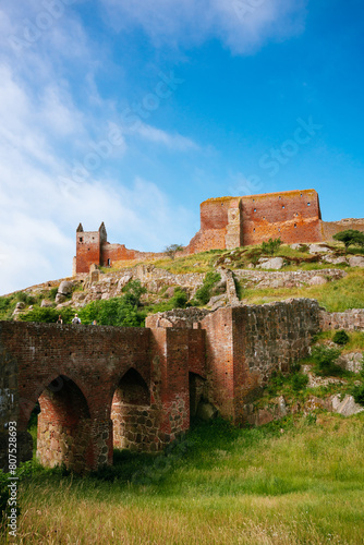 Hammershus Castle ruins on the Danish island of Bornholm