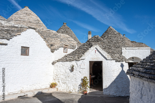 The famous trulli houses of Alberobello in Puglia, Italy