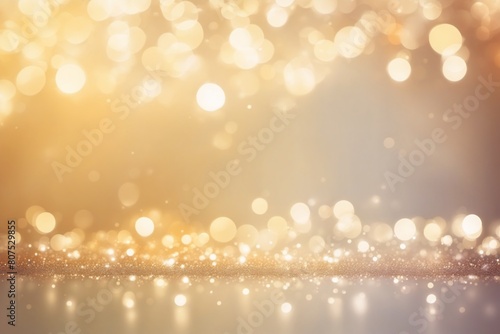 Elegant Gold Bokeh: Soft golden hues with bokeh circles gently fading into the background, perfect for a sophisticated touch.