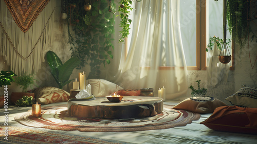 Obraz na płótnie Chic Boho Meditation Haven
