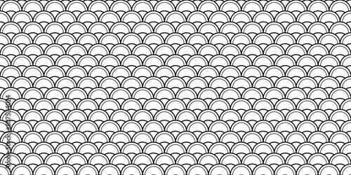 Modern contemporary geometric vector pattern shapes. Roof tiles texture. This makes for an excellent concept for digital wallpaper backgrounds, paper textures, and fabric material. (ID: 807534024)