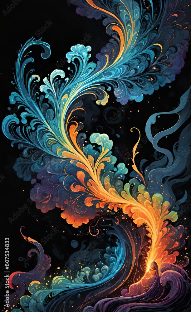 background with swirls