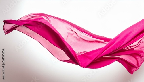 silk background, pink abstract fabric background, fabric fluttering in wind, Color gradient, ombre, Geometric. Lines, stripes, waves, drapery. Noise, grain, grungy, rough, Bright, Ai Generate 