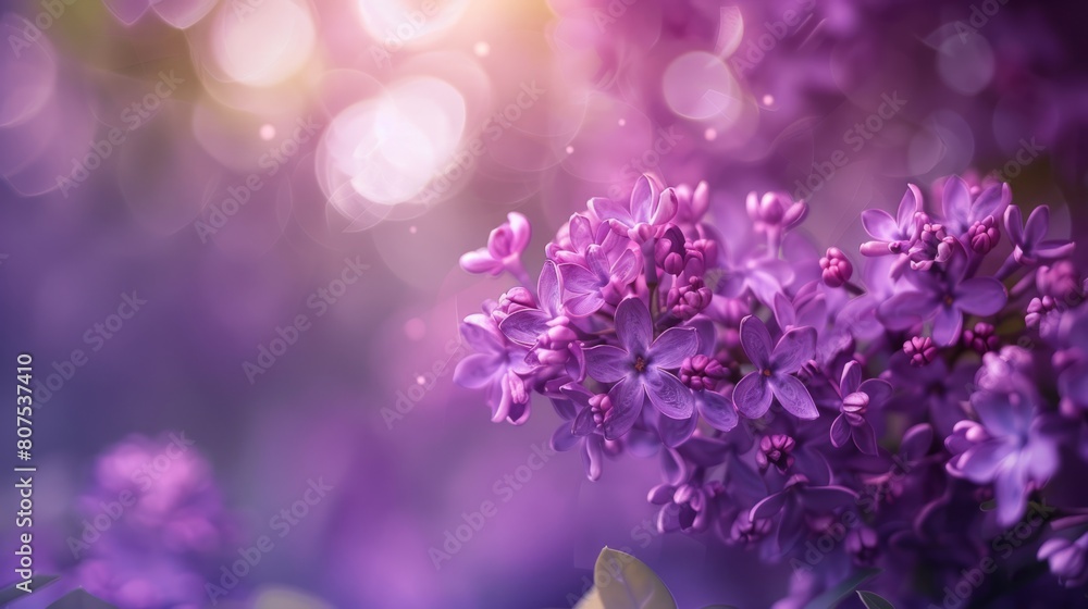 Purple flowers and purple wallpaper background