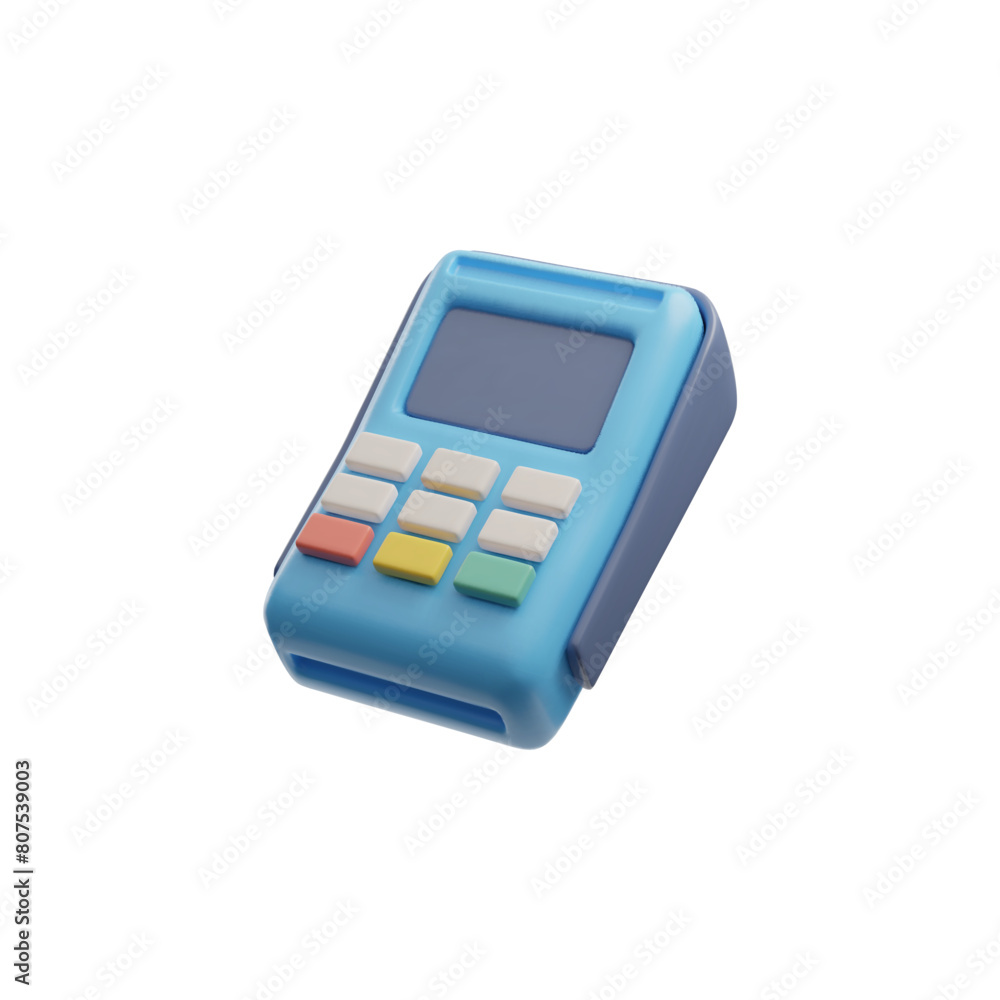 Card payment terminal 3D icon vector illustration Card payment terminal 3D icon vector illustration