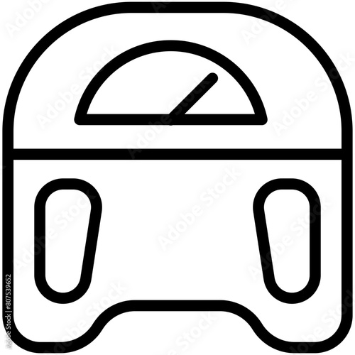 weighing scale line icon