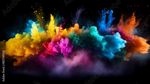 Colorful powder explosion © xuan