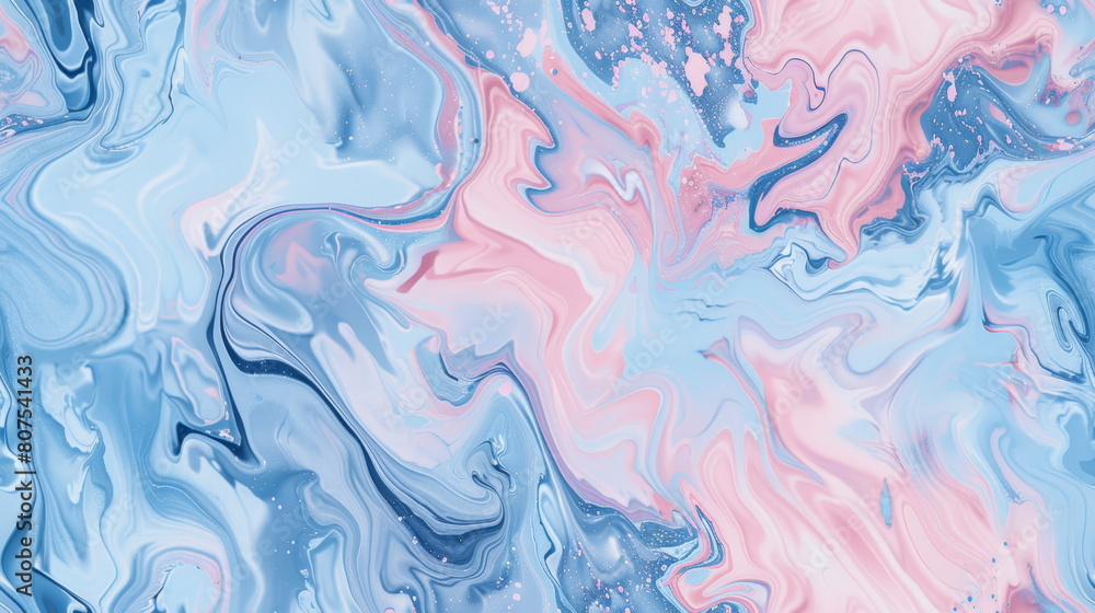 Seamless pattern. Fluid abstract art with swirling pastel colors, suitable for modern art backgrounds and creative designs.