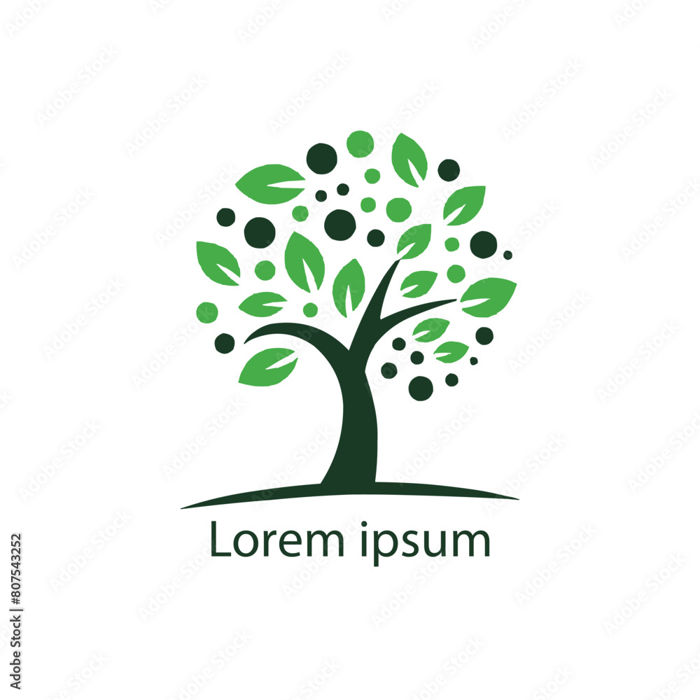 Obraz premium Vector silhouette of a tree