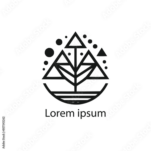 Vector silhouette of a tree