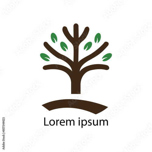 Vector silhouette of a tree