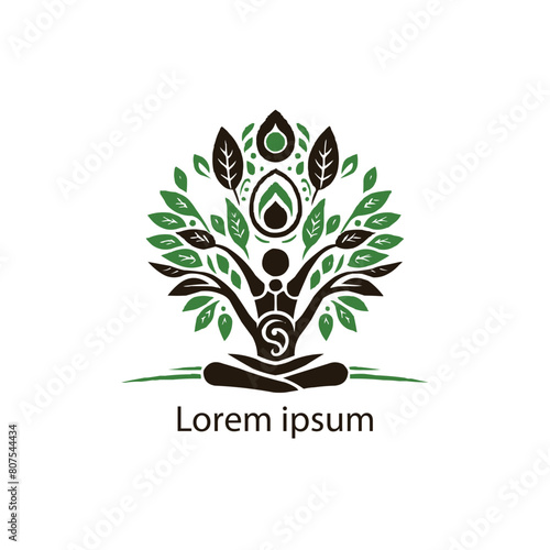 Vector silhouette of a tree