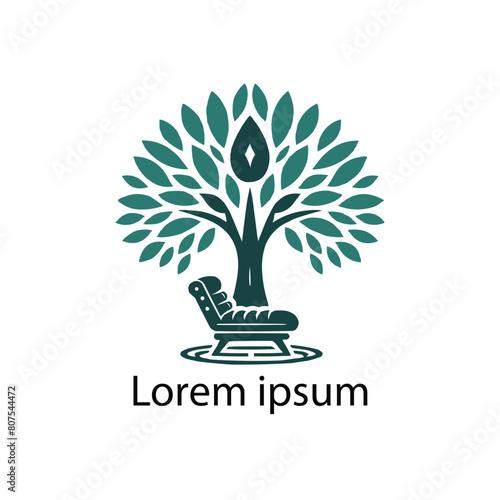 Vector silhouette of a tree