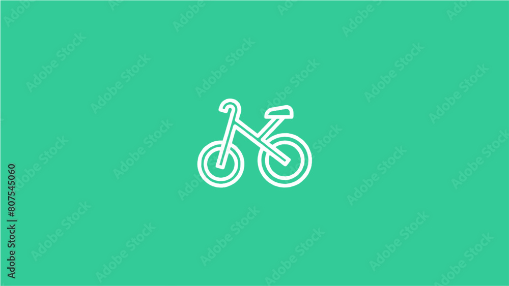 Bicycle simple design modern minimalis and eco transportation Bicycle simple design modern minimalis and eco transportation
