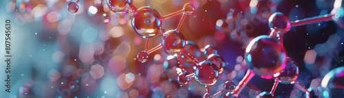 Explore the intricate world of molecular structures and chemical bonds photo