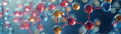 Explore the intricate world of molecular structures and chemical bonds photo