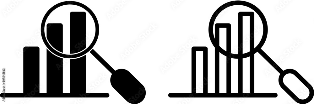 data analysis icon, sign, or symbol in glyph and line style isolated on transparent background. Vector illustration data analysis icon, sign, or symbol in glyph and line style isolated on transparent background. Vector illustration