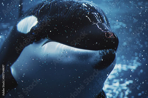 orca in the sea photo