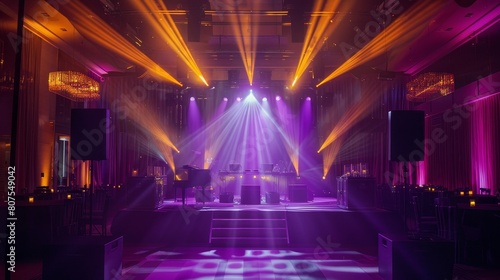 Elegant Corporate Gala with Ambient Festival Vibes.