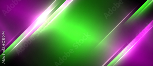 a green and purple background with glowing lines High quality