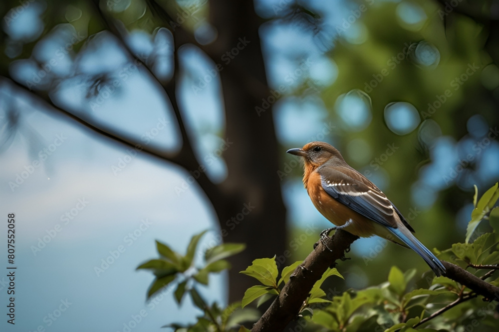 hued delightful bird sitting on the tree in the wilderness, shaded wild bird, hued wild bird sitting on the part of tree in wilderness hued delightful bird sitting on the tree in the wilderness, shaded wild bird, hued wild bird sitting on the part of tree in wilderness