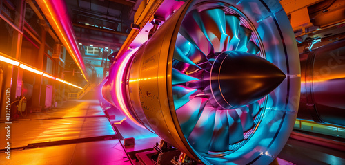 A macro shot showcasing the intricate gears and cogs of an aircraft engine, highlighting the precision engineering required for maintenance.