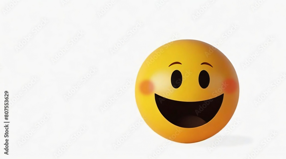 Fototapeta premium Happy emoticon expression background, Yellow smiley faces happiness joy, cheerful emotion symbols