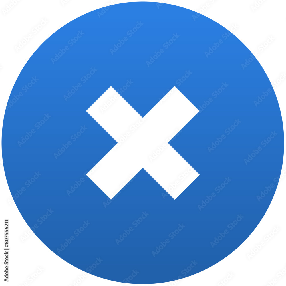 Obraz premium Numbers And Special Characters Blue Icon Pack