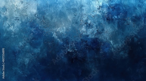Blue and White Water With Bubbles