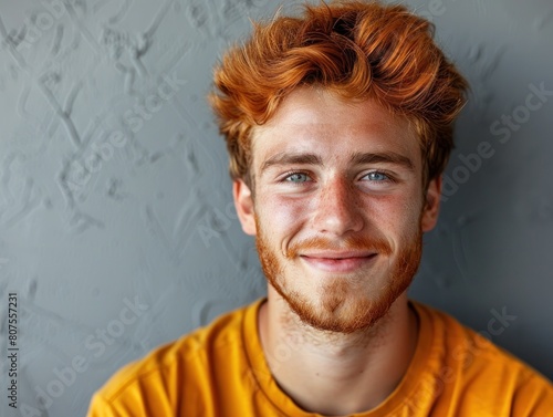 Smiling Man With Red Hair and Beard