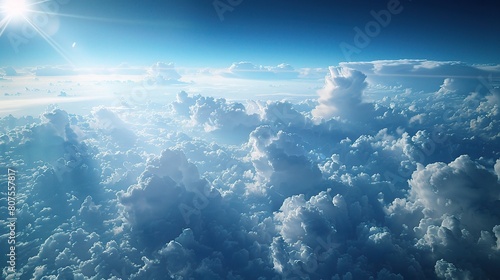 Sky and clouds over the sea on a bright summer day © CLOVER BACKGROUND