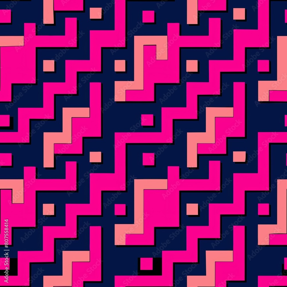 Seamless pattern of abstract digital glitch effects and distortions for a futuristic and edgy wrapping paper, Generative AI Seamless pattern of abstract digital glitch effects and distortions for a futuristic and edgy wrapping paper, Generative AI
