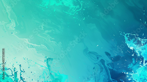 Dynamic abstract background with gradient splashes from teal to aquamarine vibrant wallpaper