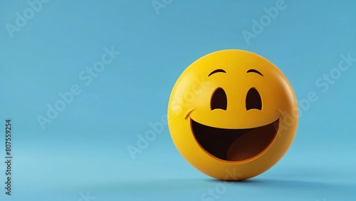 Happy emoticon expression background, Yellow smiley faces happiness joy, cheerful emotion symbols photo