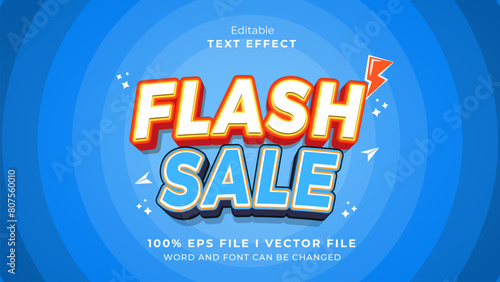 editable flash sales text effect.typhography logo..promotonl tools