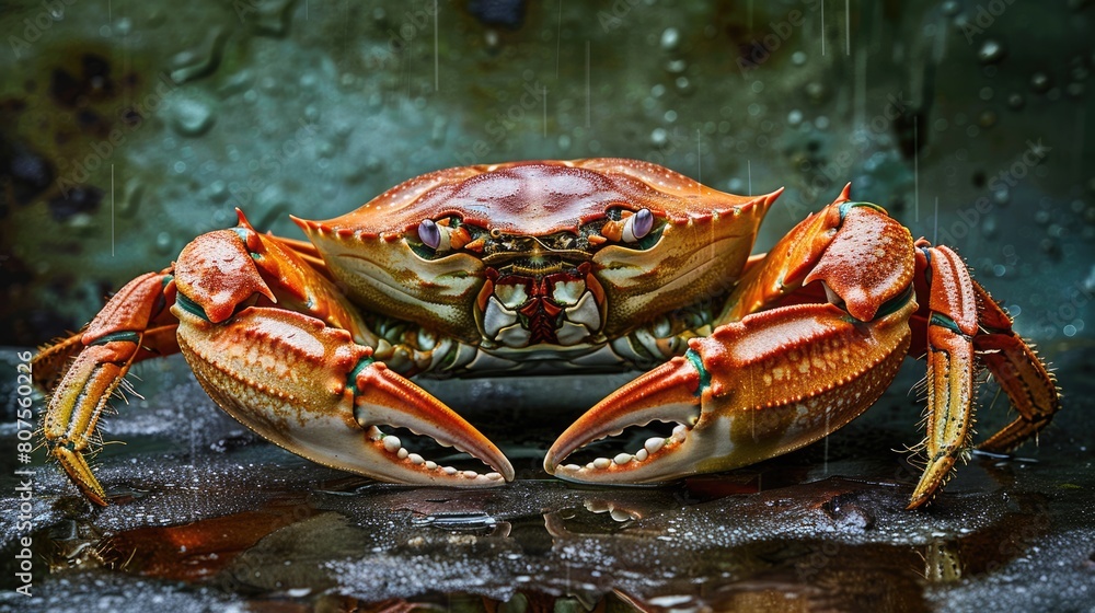 Delicious Dungeness Crab: A Fresh and Flavorful West Coast Seafood Delicacy in its Natural Habitat Delicious Dungeness Crab: A Fresh and Flavorful West Coast Seafood Delicacy in its Natural Habitat