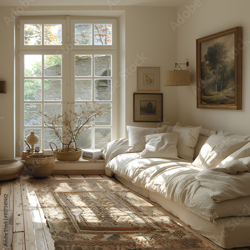 Gemütliches modernes Wohnzimmer, made by AI
