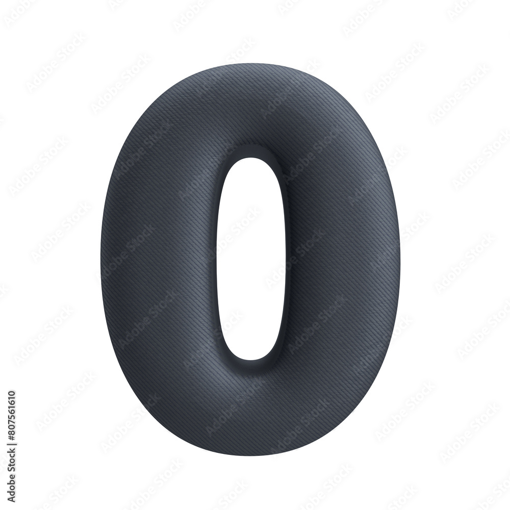 Number 0, 3D with transparent background Number 0, 3D with transparent background